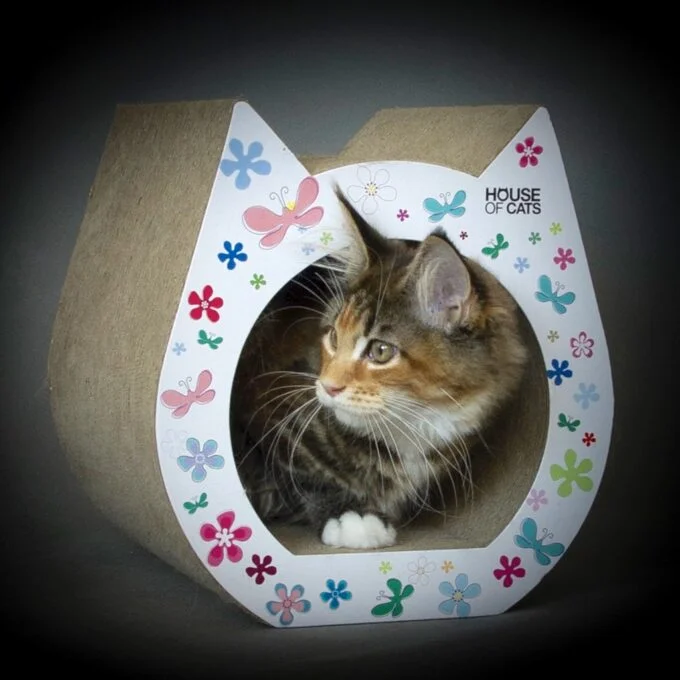 Scratching post Small Cat Flowers