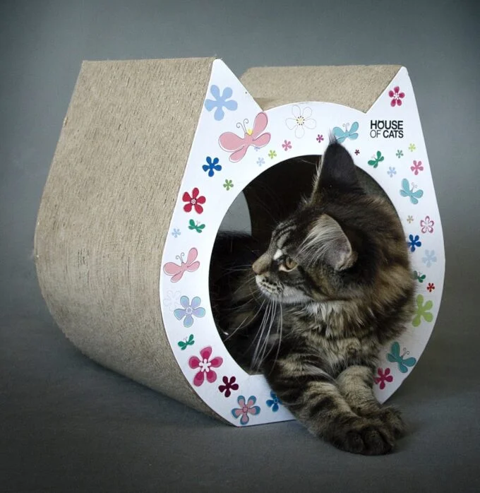 Scratching post Small Cat Flowers