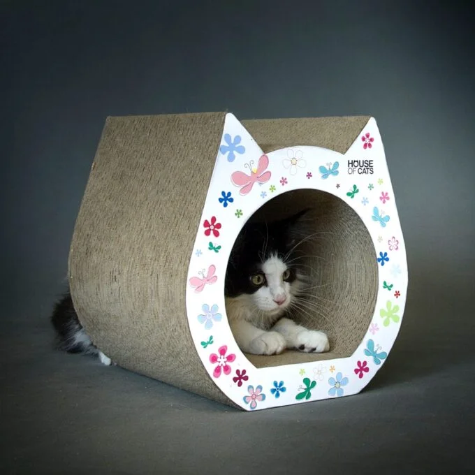 Scratching post Small Cat Flowers
